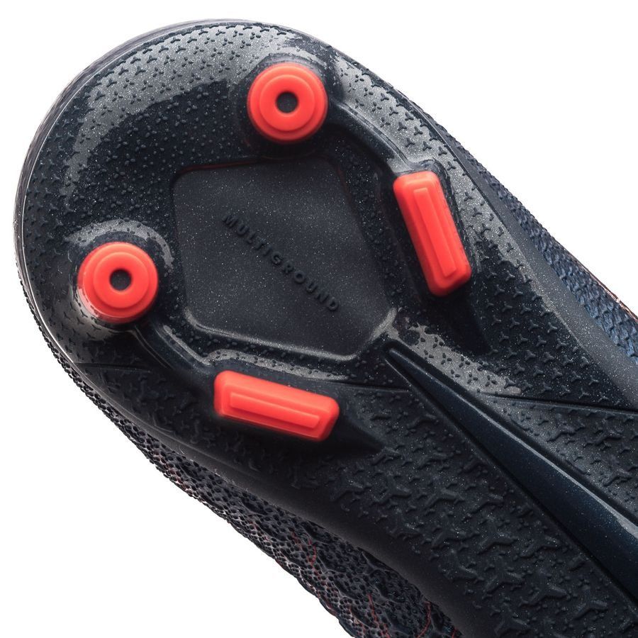 Nike Phantom Vison Elite DF MG Multi-Ground Youth Soccer Cleats - Obsidian/Black