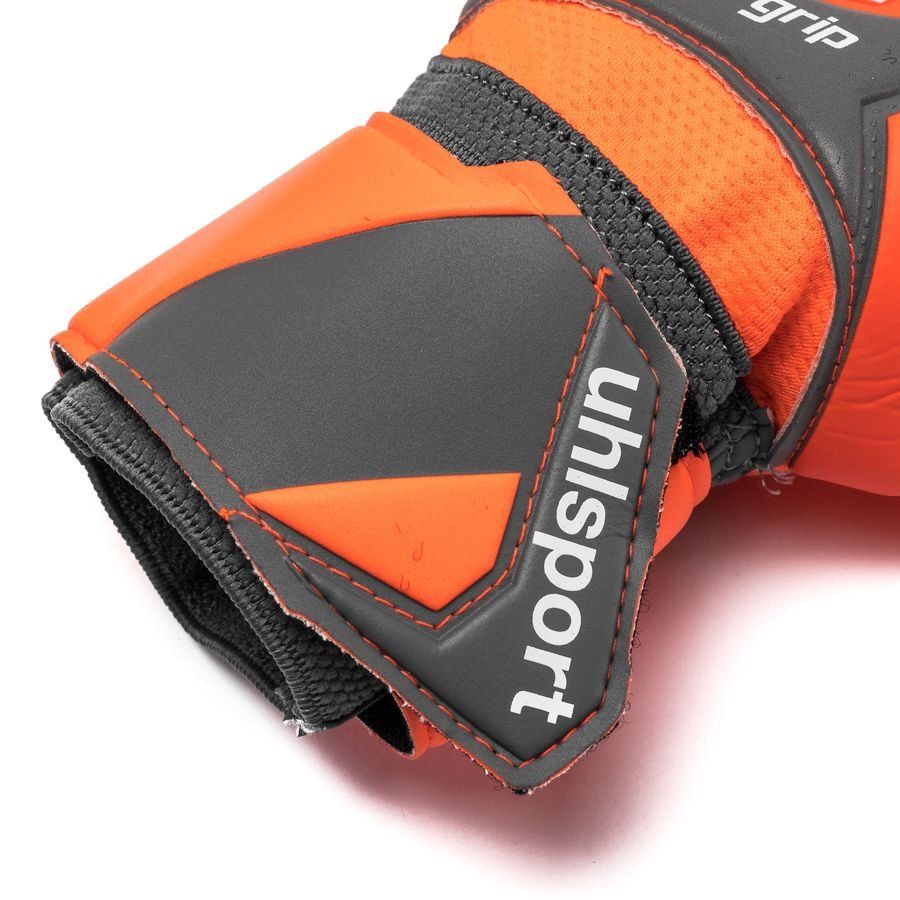 Uhlsport Aerored Absolutgrip Goalkeeper Gloves Dark Grey/Fluo Red/White