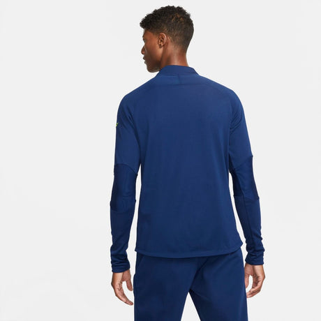 Nike Therma-Fit Academy Winter Warrior Men's Soccer Drill Top - Blue Void/Volt