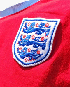 Camiseta retro Inglaterra 1974 roja