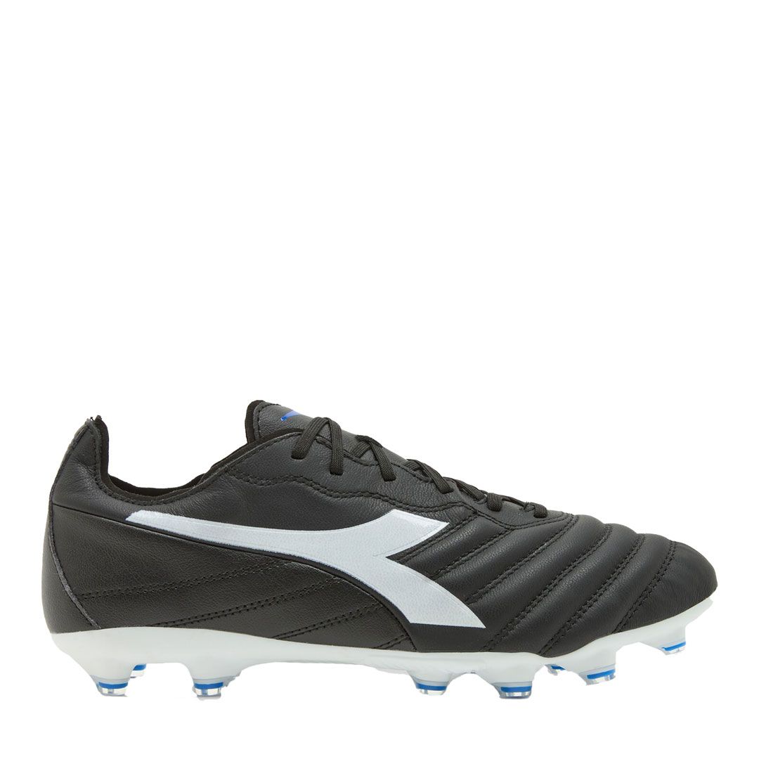 Diadora Brasil Elite 2 LT LP 12 FG Firm Ground Soccer Cleats - Black/White/Royal Blue - Best Buy Soccer