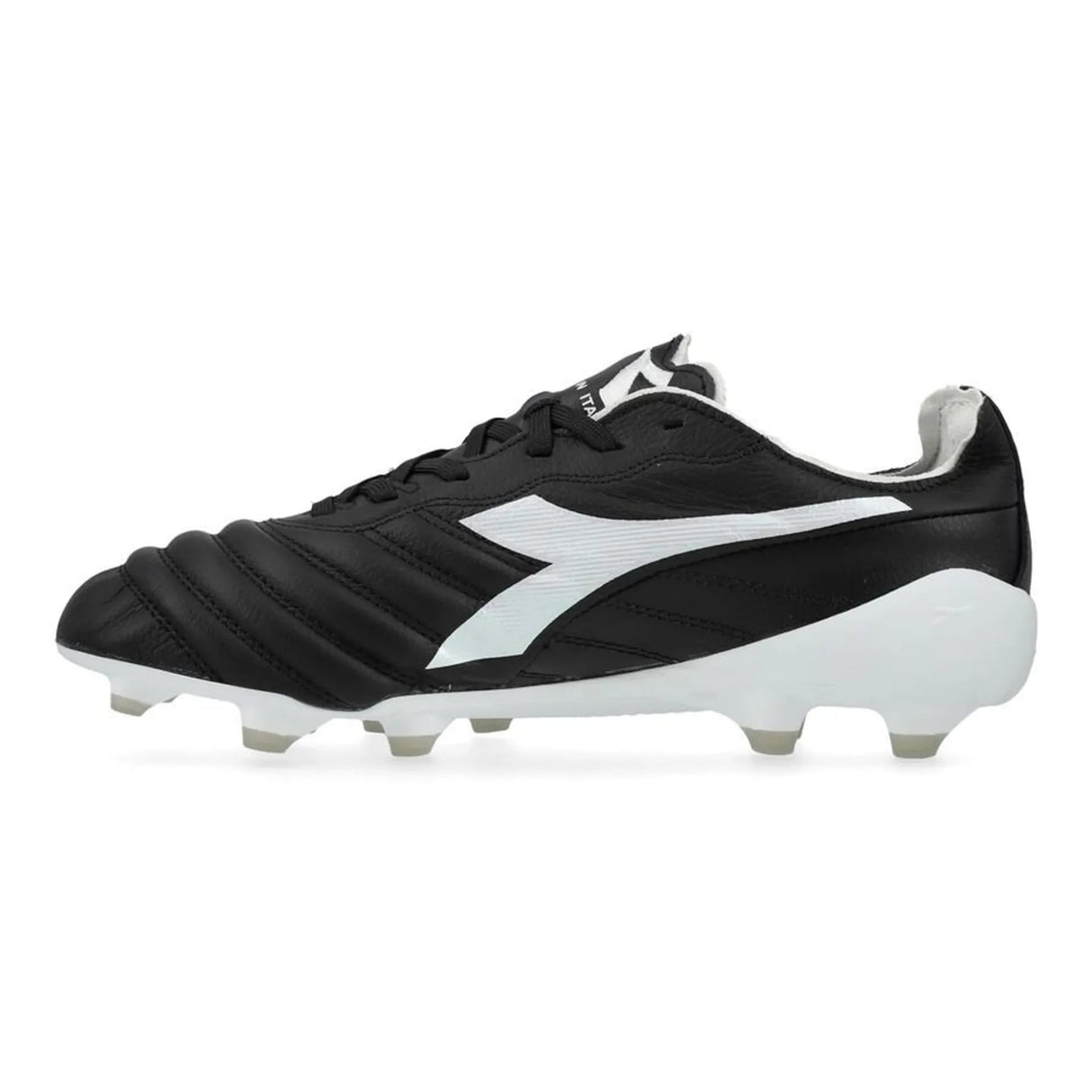 Diadora Brasil Elite 2 Teach Italia LPX FG Firm Ground Soccer Cleats - Black/White - Best Buy Soccer