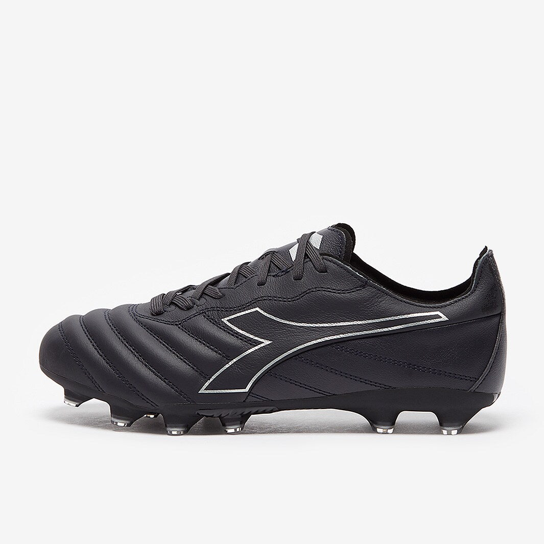 Diadora Brasil Elite LT LP 12 Firm Ground Soccer Cleats - Anthracite/Black/Silver - Best Buy Soccer