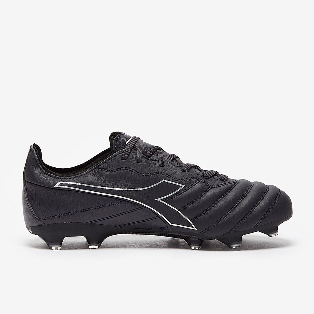 Diadora Brasil Elite LT LP 12 Firm Ground Soccer Cleats - Anthracite/Black/Silver - Best Buy Soccer