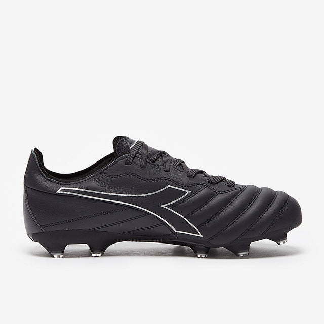 Diadora Brasil Elite LT LP 12 Firm Ground Soccer Cleats - Anthracite/Black/Silver - Best Buy Soccer