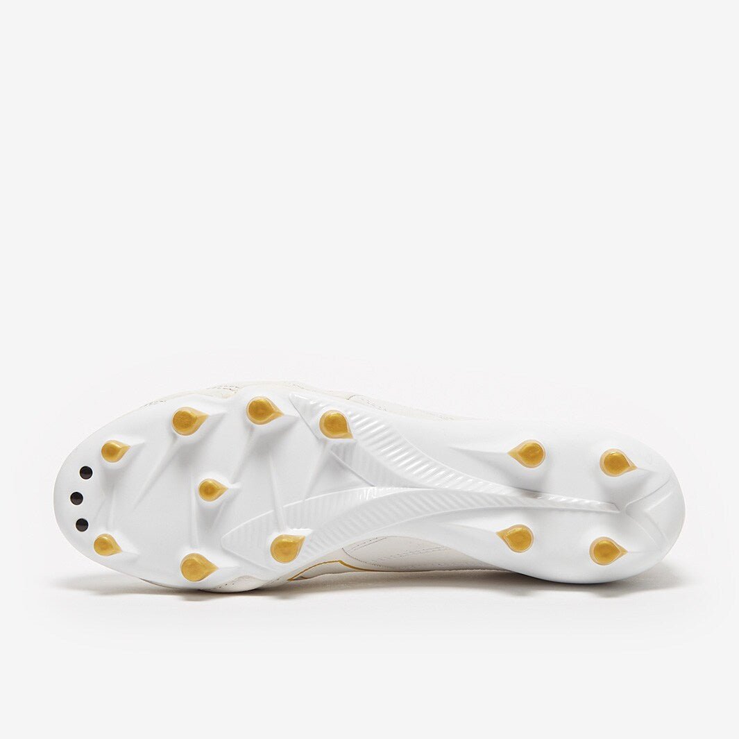 Diadora Brasil Elite Tech Made in Italy LPX FG Firm Ground Soccer Cleats - White/Gold - Best Buy Soccer