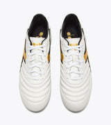 Diadora Brasil LT + MDPU Firm Ground Soccer Cleats White/Gold - Best Buy Soccer