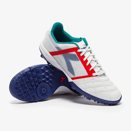Diadora Brasil Sala Cup Turf Football Boots White/Navy - Best Buy Soccer