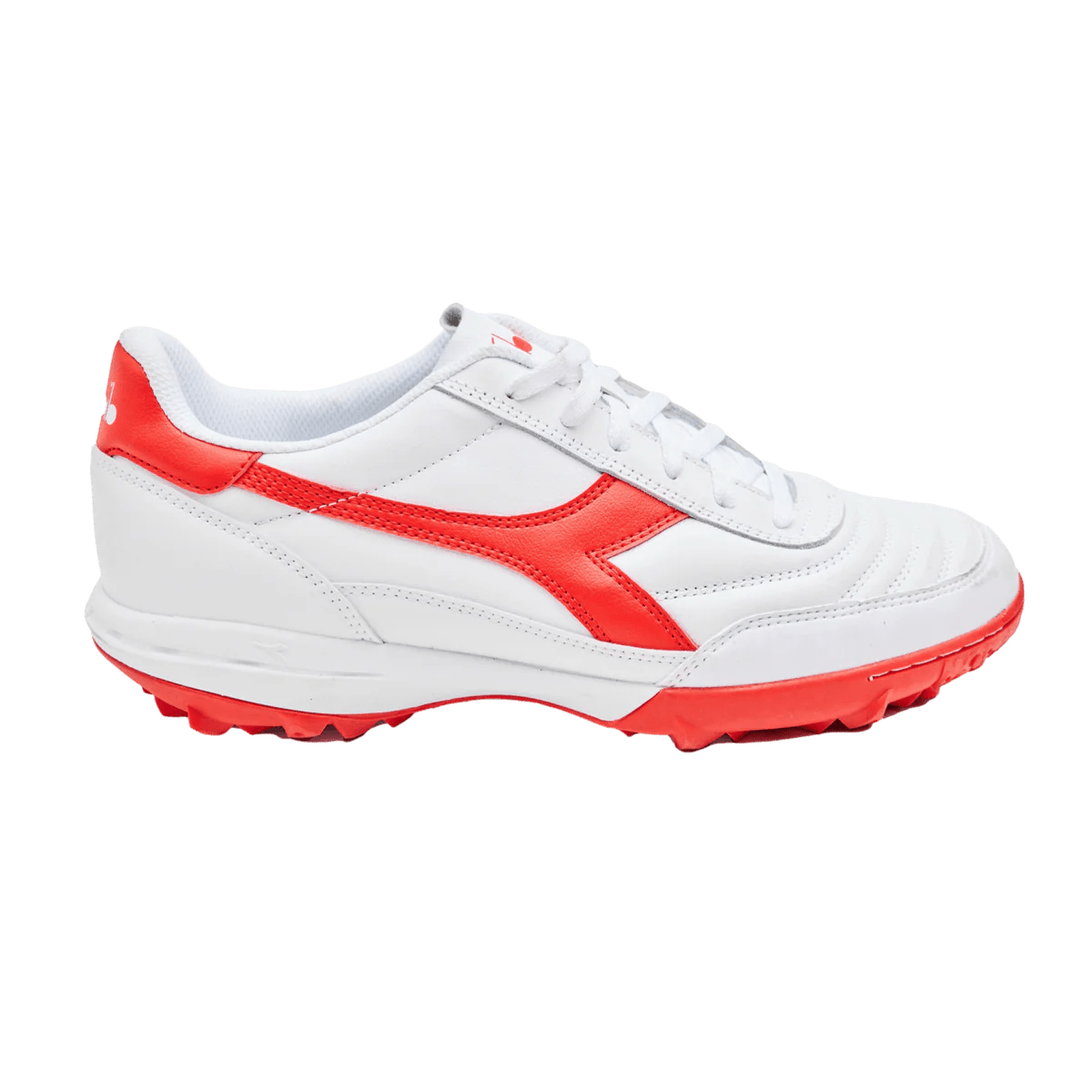 Diadora Calcetto TF Turf Soccer Cleats - White/Red - Best Buy Soccer