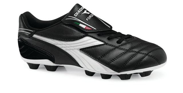 Diadora Forza MD JR Firm Ground Soccer Cleats - Black/White/Silver - Best Buy Soccer