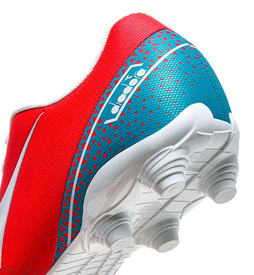 Diadora Pichichi 6 MD JR Firm Ground Soccer Cleats Fluor Red/Blue - Best Buy Soccer