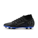 Nike Mercurial Superfly 9 Club Multi-Ground Soccer Cleats - Black/Hyper Royal/Chrome