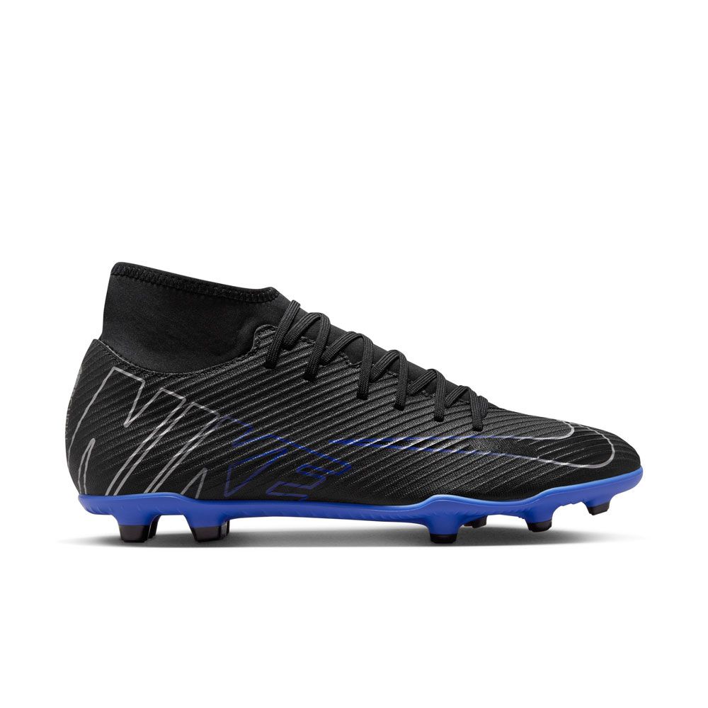 Nike Mercurial Superfly 9 Club Multi-Ground Soccer Cleats - Black/Hyper Royal/Chrome