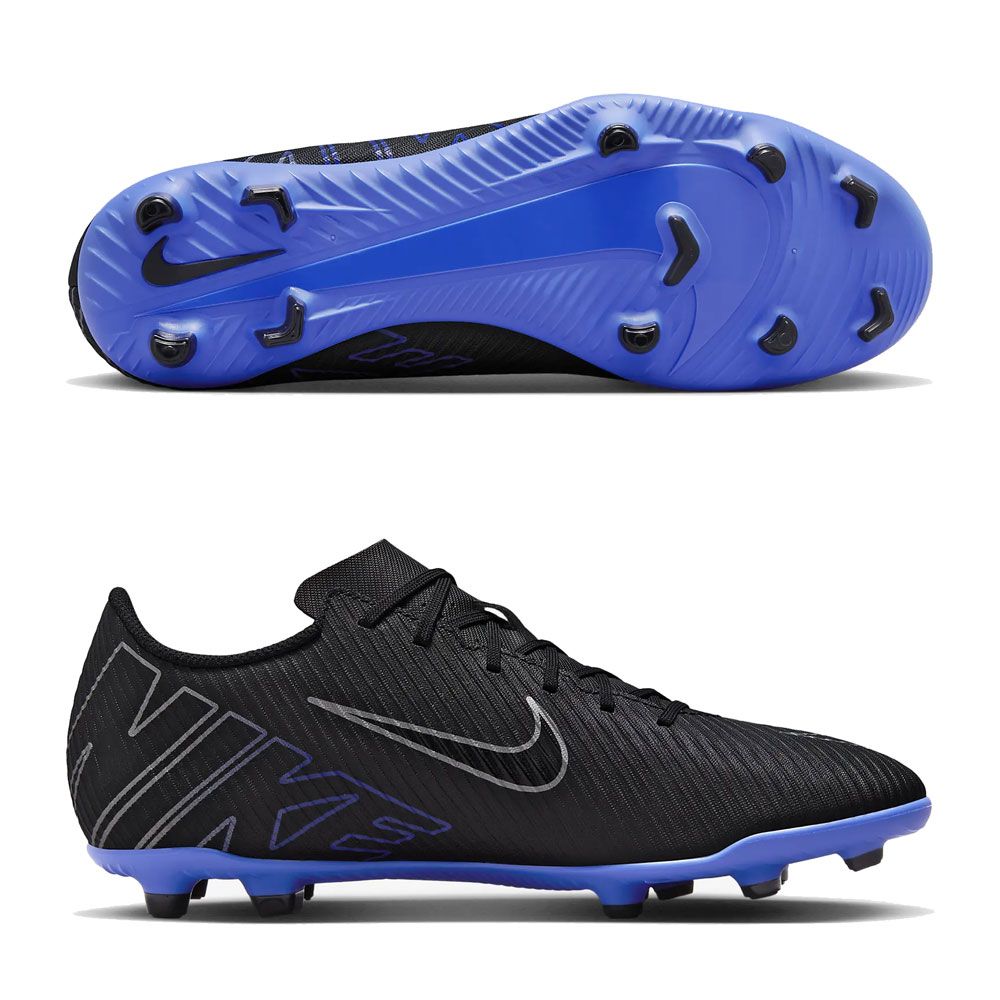 Nike Mercurial Vapor 15 Club Multi-Ground Soccer Cleats - Black/Hyper Royal/Chrome