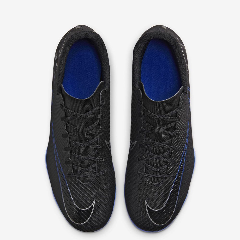 Nike Mercurial Vapor 15 Club Multi-Ground Soccer Cleats - Black/Hyper Royal/Chrome