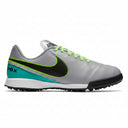 Nike JR Tiempox Legend VI TF Turf Soccer Cleats - Grey/Black/Jade
