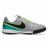 Nike JR Tiempox Legend VI TF Turf Soccer Cleats - Grey/Black/Jade