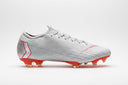 Nike Mercurial Vapor 12 Elite FG Firm Ground Men's Soccer Cleats - Concrete-Wolf Grey/Light Crimson