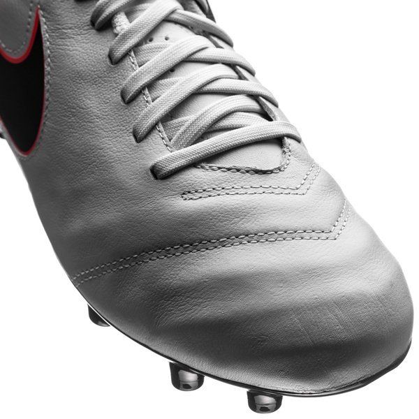 Nike JR Tiempo Legend IV FG Firm Ground Football Boots Pure Platinum/Silver