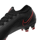 Nike Mercurial Vapor 13 Elite FG Firm Ground Men's Soccer Cleats - Black/Chile Red/Dark Smoke Grey/Chile Red
