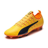 PUMA Evopower Vigor 1 FG Firm Ground Soccer Cleats - Ultra Yellow/Peacoat