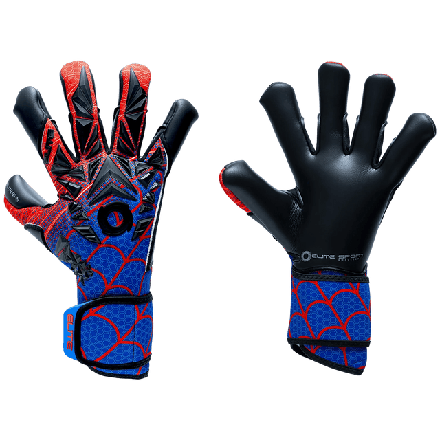 Elite Sport Spin Goalkeeper Soccer Gloves - Black/Red/Blue - Best Buy Soccer