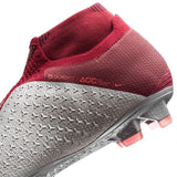 Nike Phantom Vision Elite DF FG Firm Ground Men's Soccer Cleats - Rising Fire/Red/Dark Grey/Bright Crimson