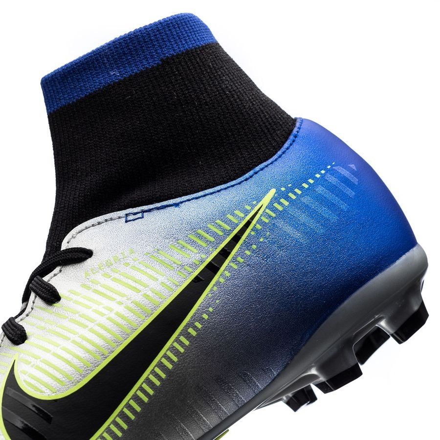 Nike Kids' Neymar Jr. Mercurial Victory VI Dynamic Fit (FG) Firm-Ground Football Boot Racer Blue/Black/Volt