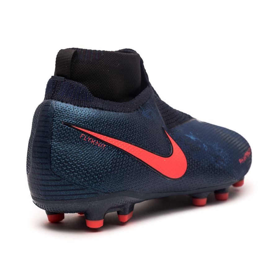 Nike Phantom Vison Elite DF MG Multi-Ground Youth Soccer Cleats - Obsidian/Black