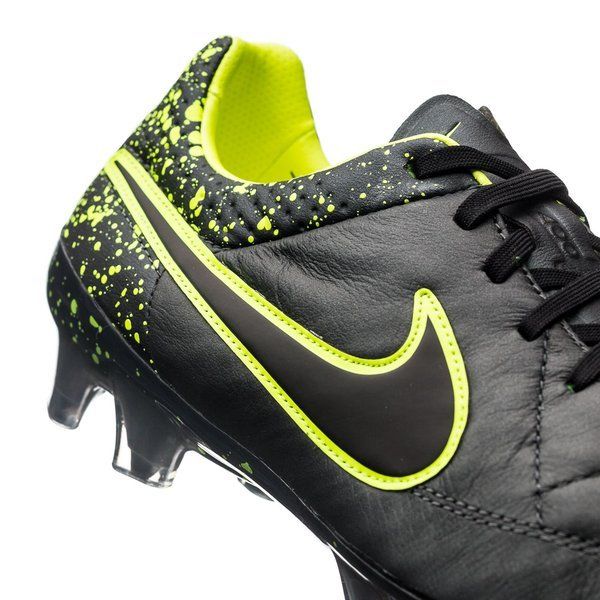 Nike Tiempo Legend V FG Soccer Cleatsh- Anthracite/Volt