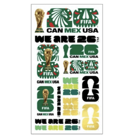 FIFA World Cup 2026 Tattoo Sheet - MX - Best Buy Soccer