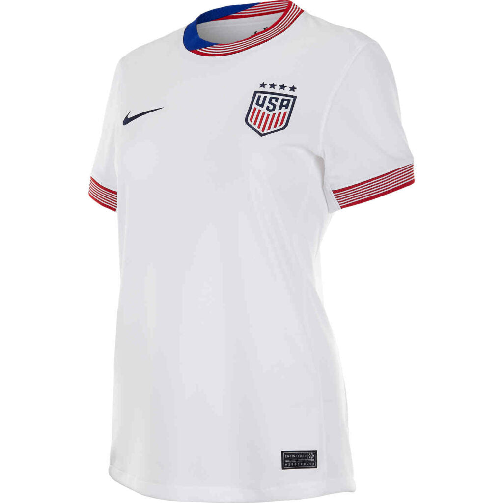 Camiseta local Nike USA 24 para mujer, color blanco