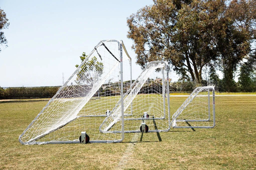 Fold - A - Goal 6′ x 18′ 3 - Piece Aluminum Goal - Each - Best Buy Soccer
