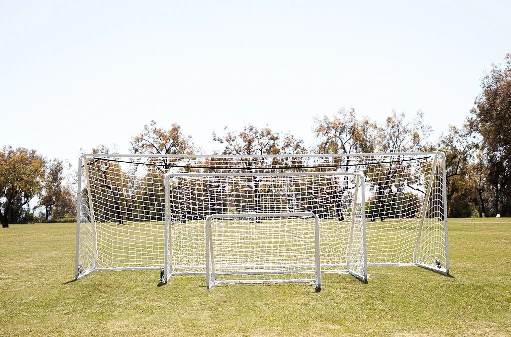 Fold - A - Goal 6′ x 18′ 3 - Piece Aluminum Goal - Each - Best Buy Soccer