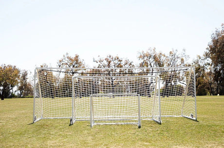 Fold - A - Goal 6′ x 18′ 3 - Piece Aluminum Goal - Each - Best Buy Soccer
