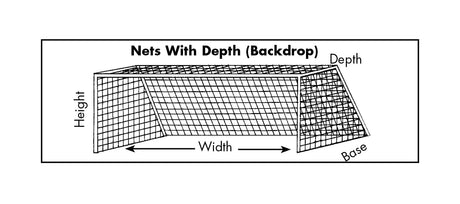 Fold - A - Goal 6′ x 18′ – 3mm Nets With Depth - Each - Best Buy Soccer