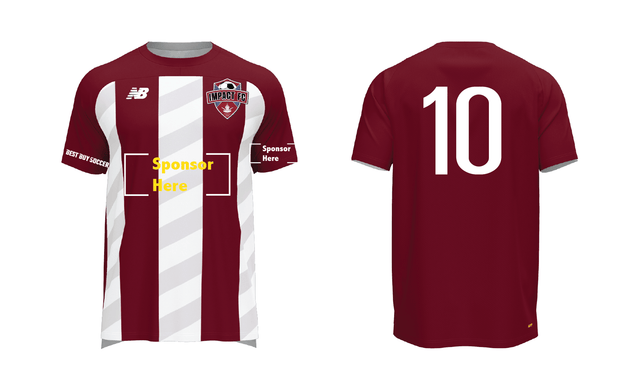 IFC NB Stripe ll Jersey Red/Grey - Best Buy Soccer