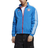 Chaqueta adidas Bayer M Anthem azul marino/rojo