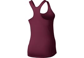 Camiseta sin mangas Nike W NP en color rojo noble