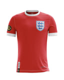 Camiseta retro Inglaterra 1974 roja