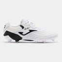 Joma Aguila Cup 2402 FG Firm Ground Soccer Cleats - White/Black - Best Buy Soccer