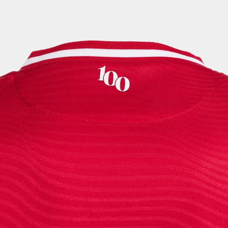 Joma BrentFord FC Home Jersey 25 - White/Red - Best Buy Soccer