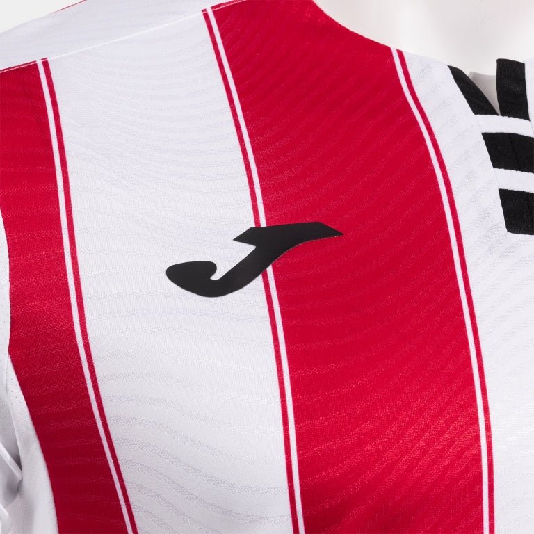Joma BrentFord FC Home Jersey 25 - White/Red - Best Buy Soccer