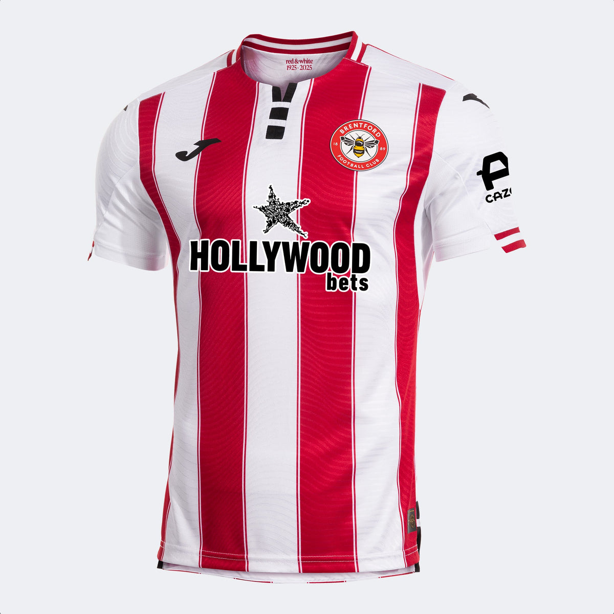 Joma BrentFord FC Home Jersey 25 - White/Red - Best Buy Soccer