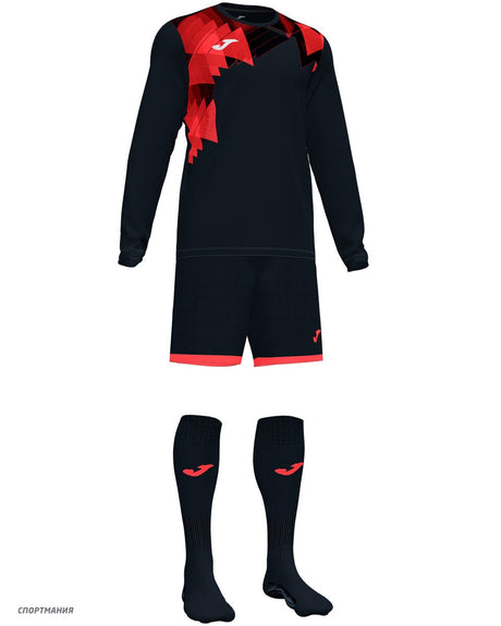 Joma Set Zamora VI - Black/Coral - Best Buy Soccer