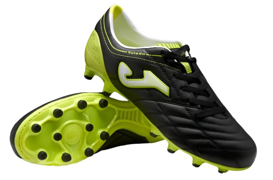 Joma Toledo 2012 201 FG Firm Ground Soccer Cleats - Black/Lime - Best Buy Soccer