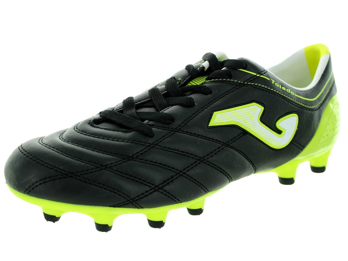 Joma Toledo 2012 201 FG Firm Ground Soccer Cleats - Black/Lime - Best Buy Soccer