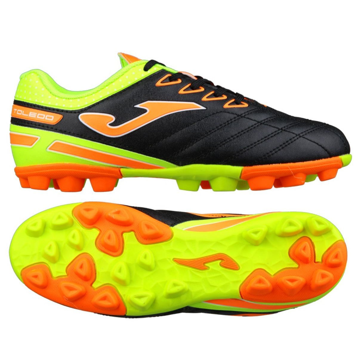Joma Toledo JR 801 FG Firm Ground Youth Soccer Cleats - Black