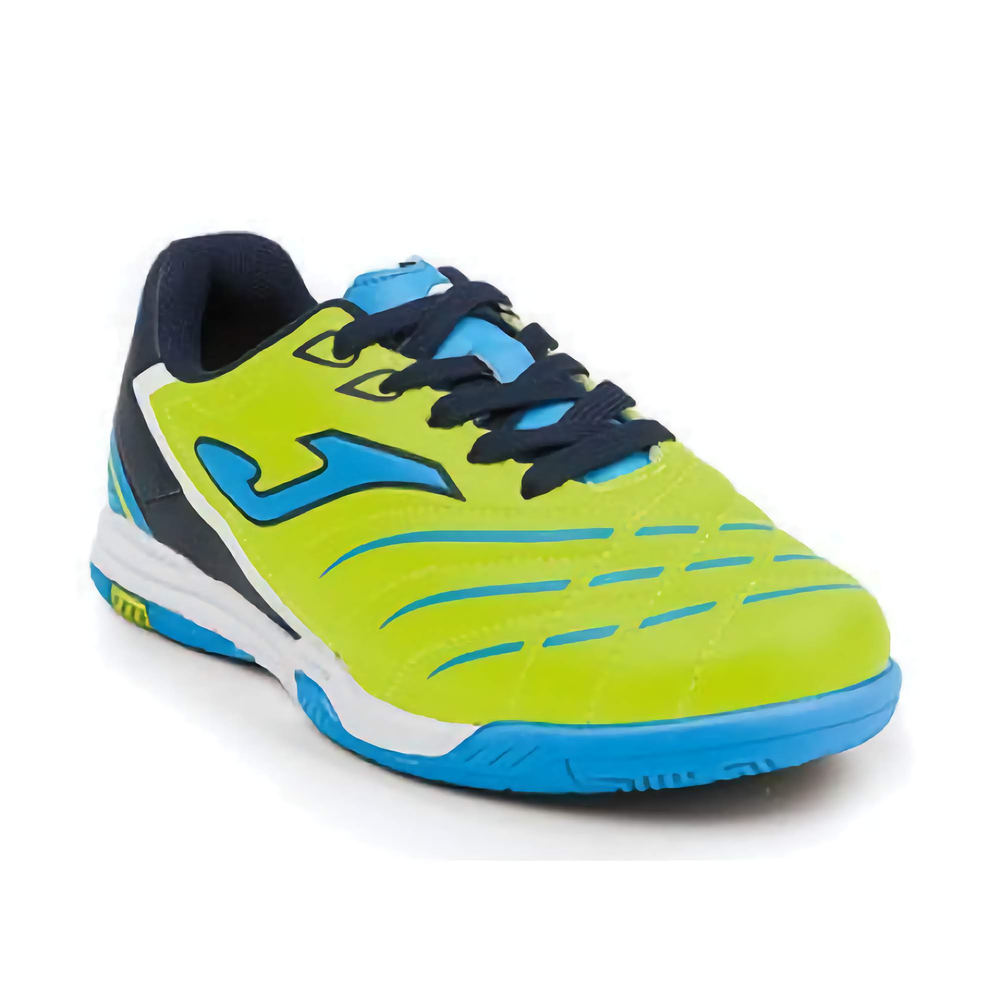 Joma Toledo N - 10 JR Indoor Youth Soccer Shoes - Green/Blue - Best Buy Soccer