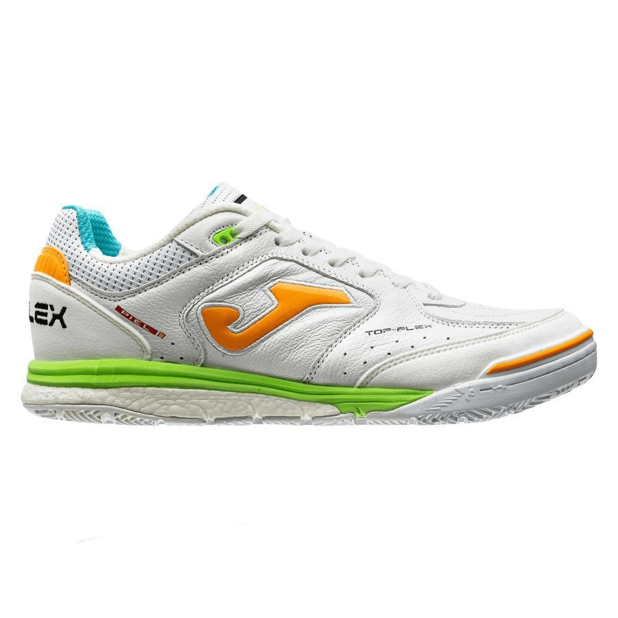 JOMA Top Flex Rebound 2332 IN Indoor Soccer Shoes - White/Orange - Best Buy Soccer